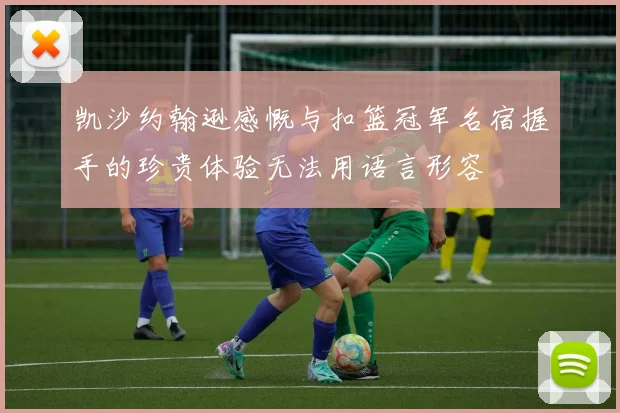 凯沙约翰逊感慨与扣篮冠军名宿握手的珍贵体验无法用语言形容